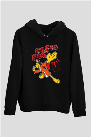 Hong Kong Phooey Siyah Unisex Hoodie
