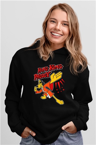 Hong Kong Phooey Siyah Unisex Hoodie