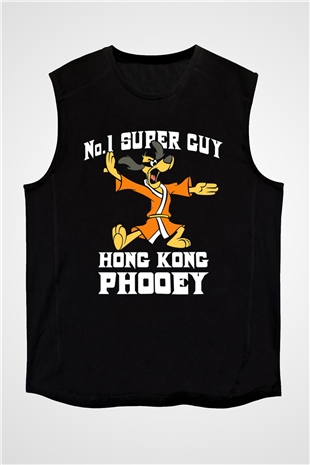 Hong Kong Phooey Siyah Unisex  Kolsuz Tişört