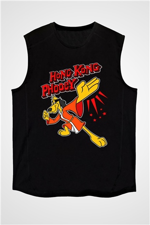 Hong Kong Phooey Siyah Unisex  Kolsuz Tişört