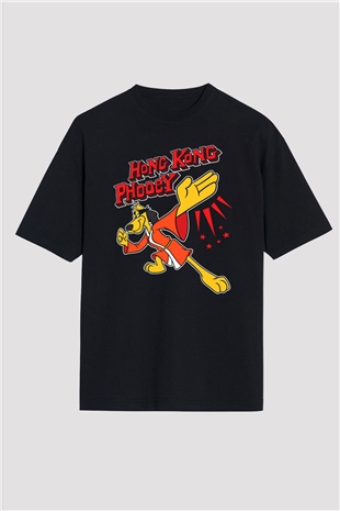 Hong Kong Phooey Siyah Oversize Tişört