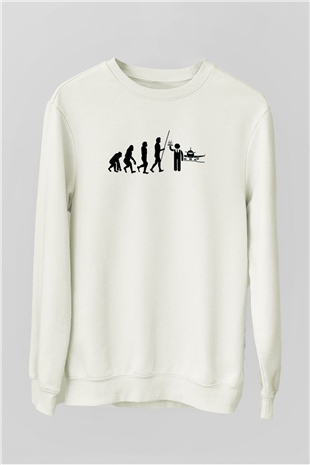 Hostes Beyaz Unisex Sweatshirt