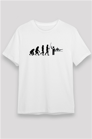 Hostes Beyaz Unisex Tişört T-Shirt - TişörtFabrikası