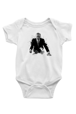 House of Cards Beyaz Bebek Body - Zıbın