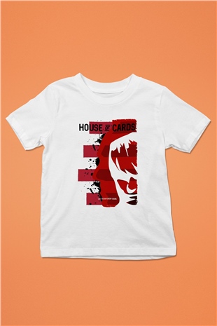 House of Cards Beyaz Unisex Çocuk Tişört