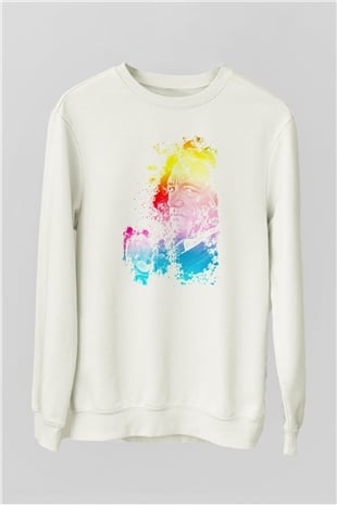 House of Cards Beyaz Unisex Sweatshirt