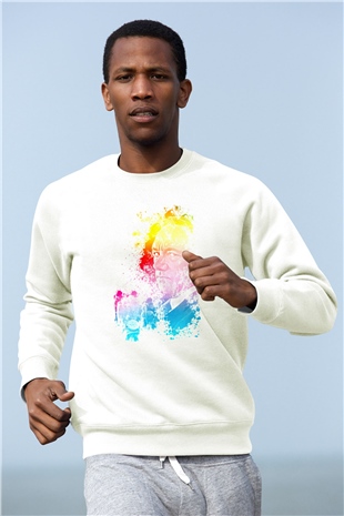 House of Cards Beyaz Unisex Sweatshirt