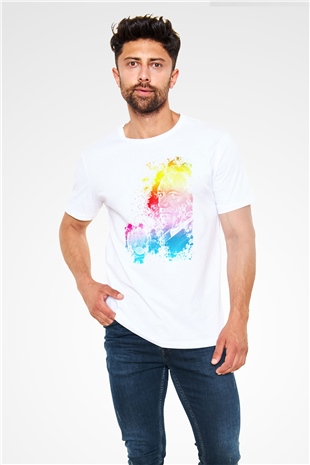 House of Cards Beyaz Unisex Tişört T-Shirt