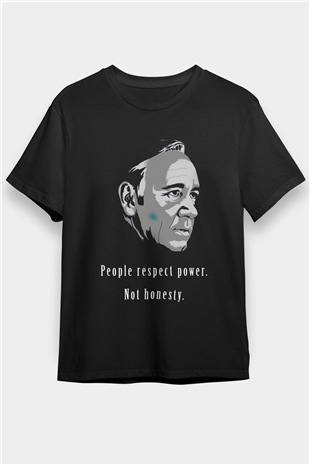 House of Cards Siyah Unisex Tişört T-Shirt