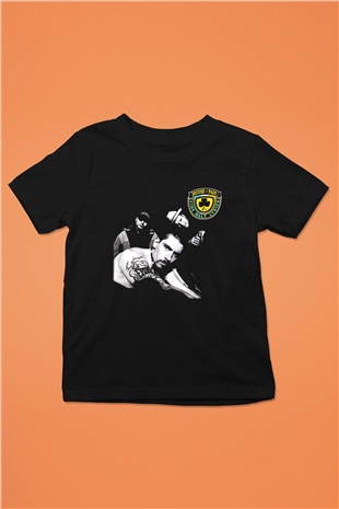 House of Pain Baskılı Siyah Unisex Çocuk Tişört