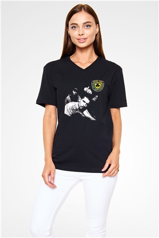 House of Pain Siyah Unisex V Yaka Tişört T-Shirt