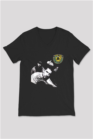 House of Pain Siyah Unisex V Yaka Tişört T-Shirt