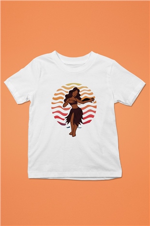 Hula Beyaz Unisex Çocuk Tişört