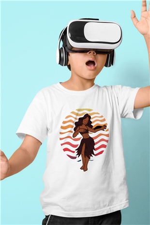 Hula Beyaz Unisex Çocuk Tişört