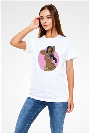 Hula Beyaz Unisex Tişört T-Shirt - TişörtFabrikası
