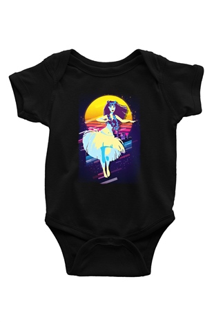 Hula Siyah Bebek Body - Zıbın