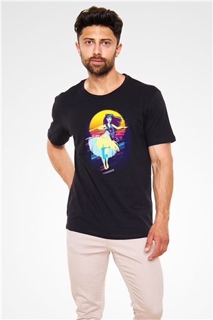 Hula Siyah Unisex Tişört T-Shirt - TişörtFabrikası