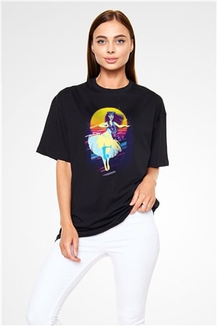Hula Siyah Oversize Tişört Oversize T-shirt - TişörtFabrikası