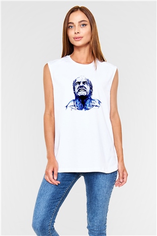 Hulk Hogan Beyaz Unisex  Kolsuz Tişört