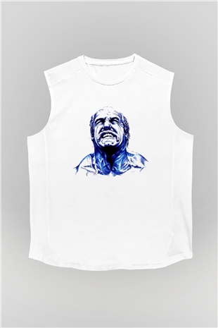 Hulk Hogan Beyaz Unisex  Kolsuz Tişört