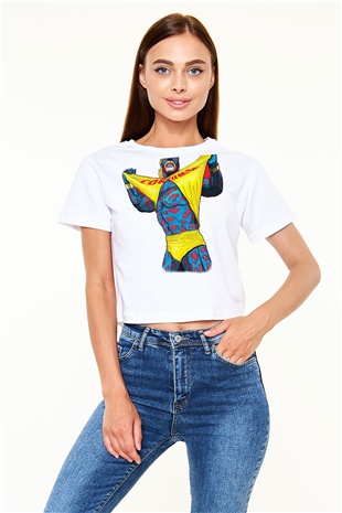 Hulk Hogan Beyaz Unisex Oversize Tişört