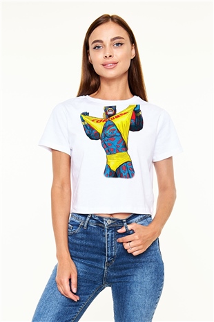 Hulk Hogan Beyaz Unisex Oversize Tişört