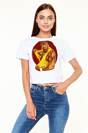 Hulk Hogan Beyaz Unisex Oversize Tişört