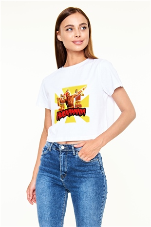 Hulk Hogan Beyaz Unisex Oversize Tişört