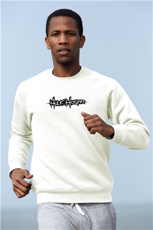 Hulk Hogan Beyaz Unisex  Sweatshirt