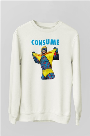 Hulk Hogan Beyaz Unisex Sweatshirt