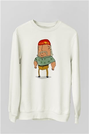 Hulk Hogan Beyaz Unisex Sweatshirt