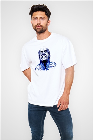 Hulk Hogan Beyaz Oversize Tişört