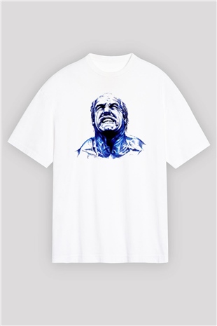 Hulk Hogan Beyaz Oversize Tişört