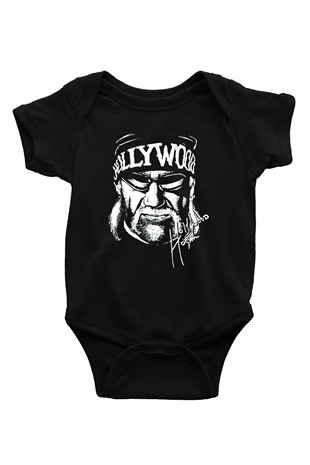 Hulk Hogan Siyah Bebek Body - Zıbın