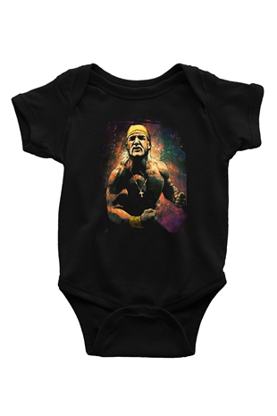 Hulk Hogan Siyah Bebek Body - Zıbın