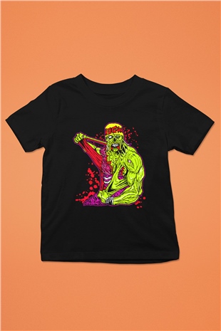 Hulk Hogan Siyah Unisex  Çocuk Tişört