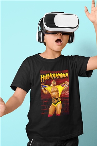 Hulk Hogan Siyah Unisex  Çocuk Tişört