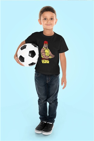 Hulk Hogan Siyah Unisex  Çocuk Tişört
