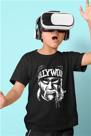 Hulk Hogan Siyah Unisex  Çocuk Tişört