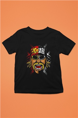 Hulk Hogan Siyah Unisex  Çocuk Tişört
