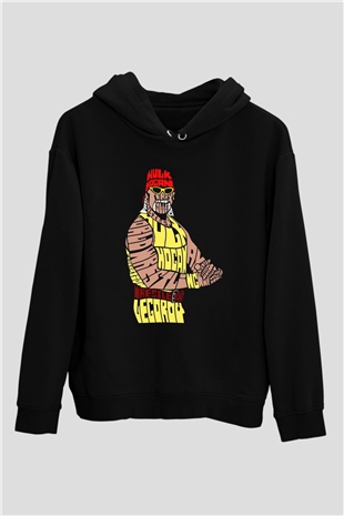 Hulk Hogan Siyah Unisex Hoodie