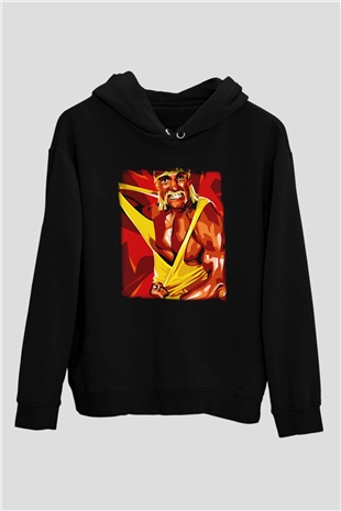 Hulk Hogan Siyah Unisex Hoodie
