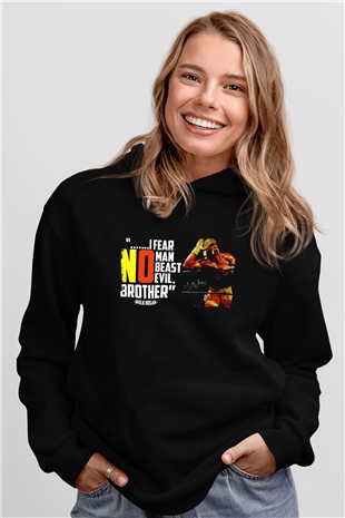Hulk Hogan Siyah Unisex Hoodie