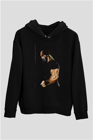 Hulk Hogan Siyah Unisex Hoodie