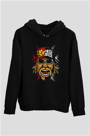 Hulk Hogan Siyah Unisex Hoodie