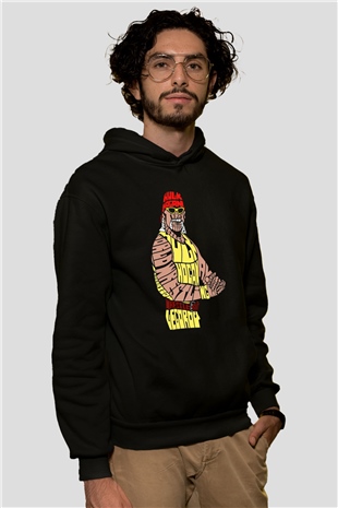 Hulk Hogan Siyah Unisex Hoodie