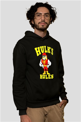 Hulk Hogan Siyah Unisex Kapüşonlu Sweatshirt