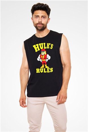 Hulk Hogan Siyah Unisex Kolsuz Tişört