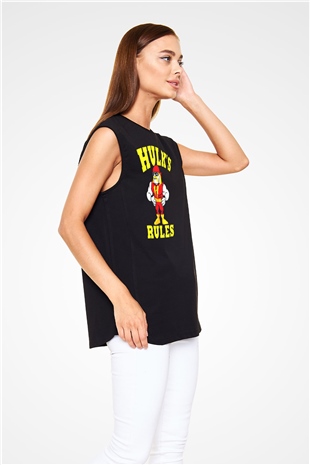Hulk Hogan Siyah Unisex Kolsuz Tişört