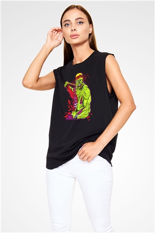 Hulk Hogan Siyah Unisex  Kolsuz Tişört